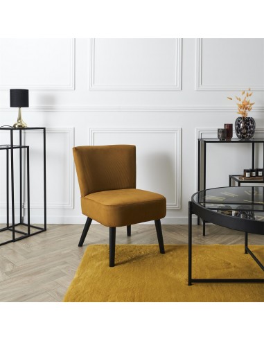 JULIA - Fauteuil crapaud en velours...