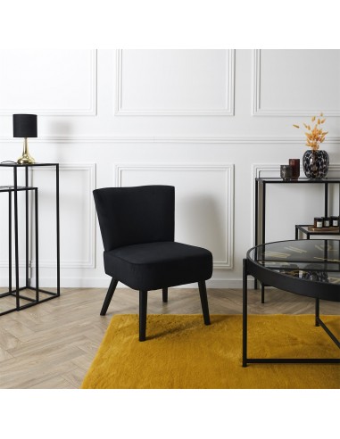 JULIA - Fauteuil crapaud en velours...