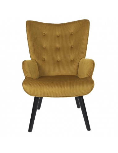 JULIA - Fauteuil de salon en velours...