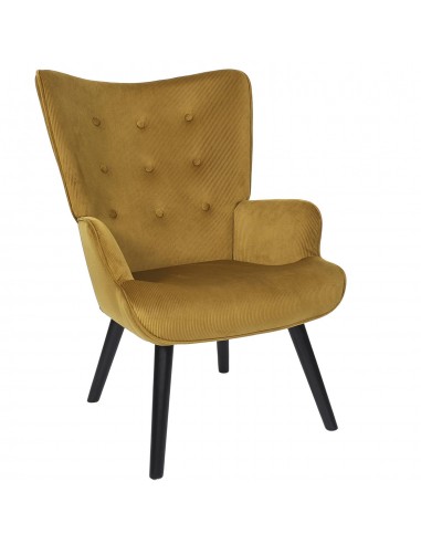 JULIA - Fauteuil de salon en velours...