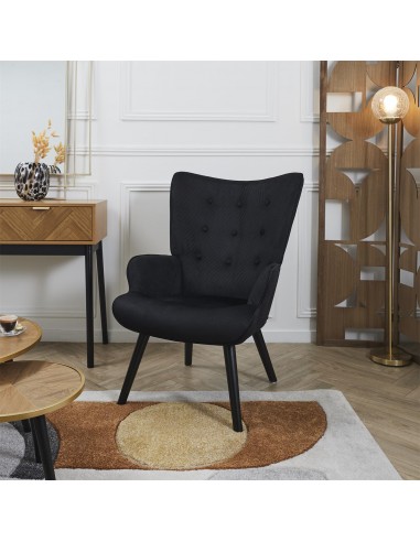 JULIA - Fauteuil de salon en velours...