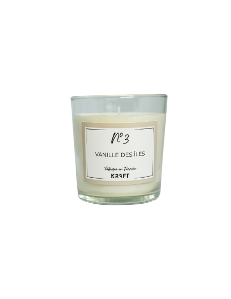 Bougie cire végétale 240g - N°3 - Vanille