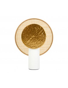 Lampe Olympia dorée et beige