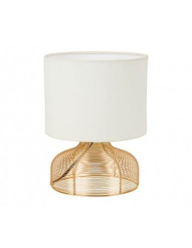 Lampe Léa dorée et blanche
