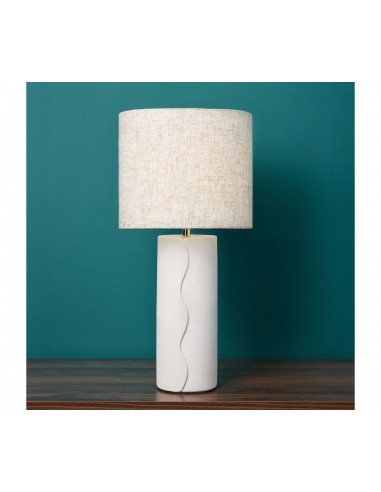 Lampe Isore blanche et beige
