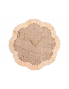 HORTENSIA - Horloge en rotin