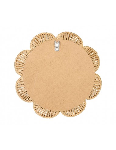 FLORE - Miroir en rotin