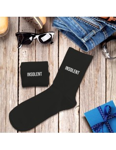 Chaussettes noires Insolent homme 2