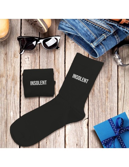 Chaussettes noires Insolent homme