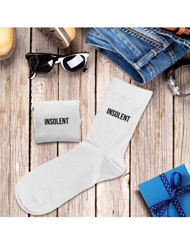 Chaussettes blanches Insolent homme