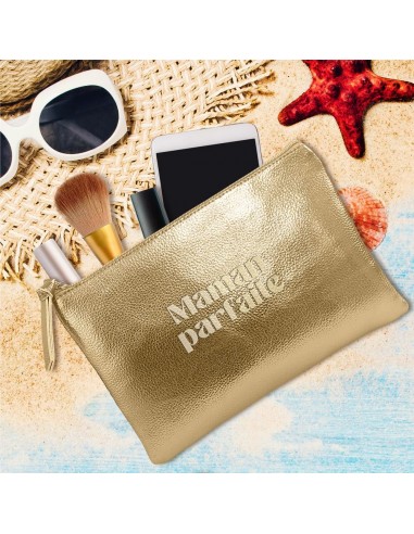 Pochette métalisée or maman parfaite