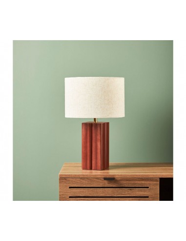 TOURNY - Lampe abat jour en lin