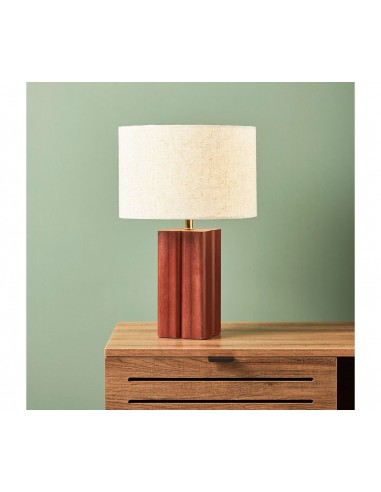 TOURNY - Lampe abat jour en lin