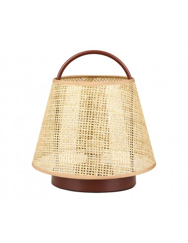 FUJI - Lampe Naturelle Métal Beige Rouge