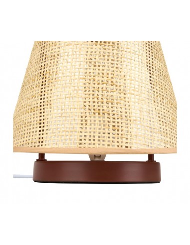 FUJI - Lampe Naturelle Métal Beige Rouge