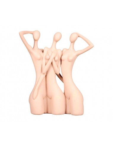 Déco à poser Trois Femmes Résine Rose