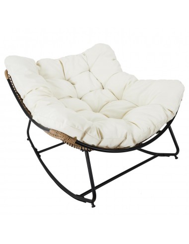 TULUM - Fauteuil à bascule beige