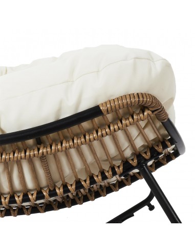 TULUM - Fauteuil à bascule beige