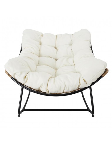 TULUM - Fauteuil à bascule beige