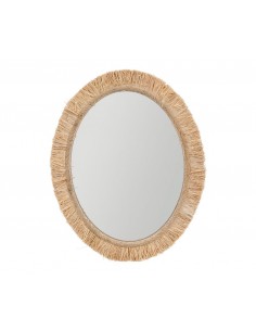 BOHEME - Miroir Raffia Ovale