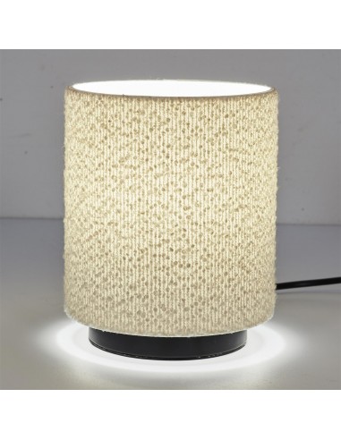 Lampe de table abat-jour bouclette