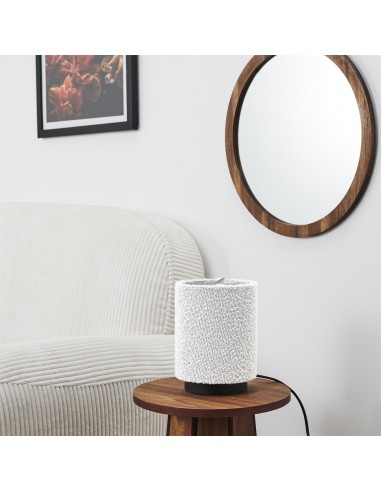 Lampe de table abat-jour bouclette