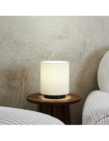 Lampe de table abat-jour bouclette