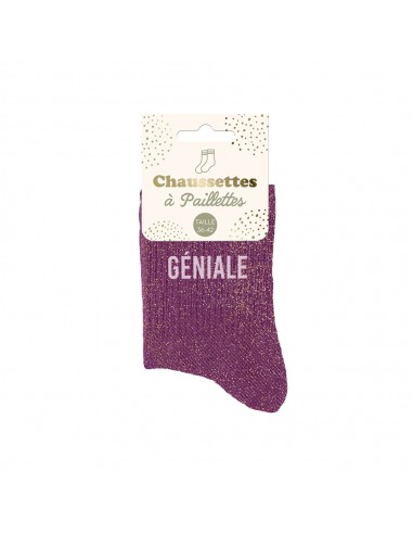 Chaussettes paillettes Géniale