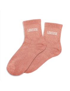Chaussettes Femme à Paillettes Dorées Motif Léopard "Féline" - Taille 36-42 - Style Scintillant Et Confortable
