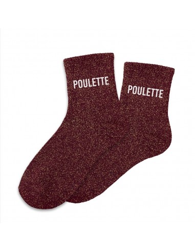 Chaussettes à paillettes Poulette