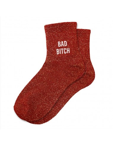 Chaussettes à paillettes Bad Bitch