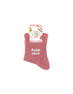 Chaussettes à paillettes enfant Petit Chat 2