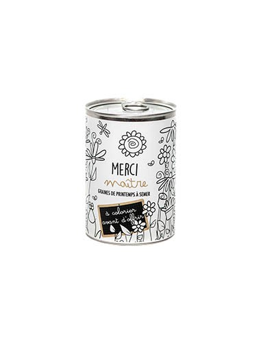 Kit à semer "Merci maître" à colorier