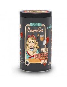 Boite en métal capsules de...