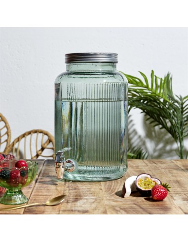 Fontaine en verre coloré 5L