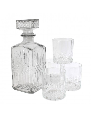 Coffret carafe à whisky et 4 verres