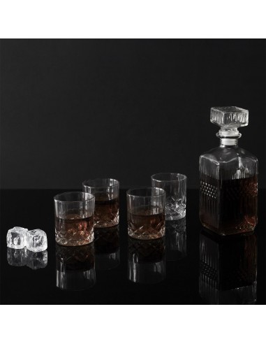 Coffret carafe à whisky et 4 verres