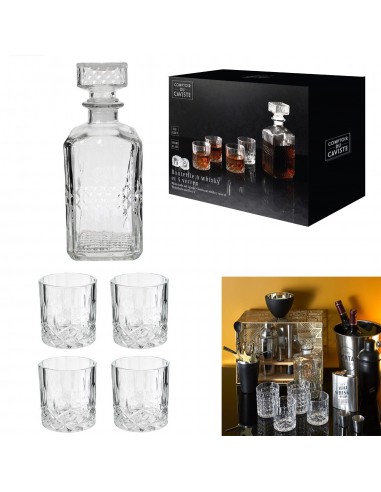 Coffret carafe à whisky et 4 verres