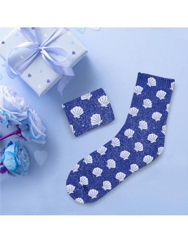 Chaussettes à paillettes bleu – Motif...