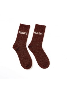 Chaussettes Insolente rouges pailletées 36-42 | Ultra Tendance