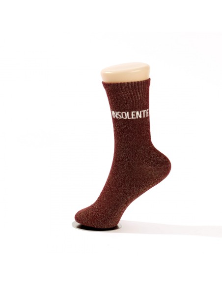 Chaussettes Insolente rouges pailletées 36-42 | Ultra Tendance