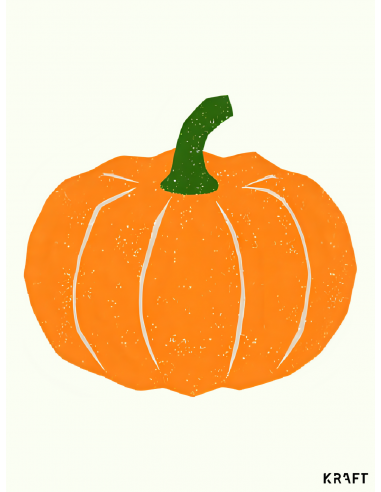Affiche citrouille automne 30x40 cm –...