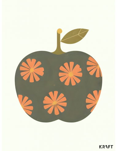 Affiche 30x40 Pomme automne -...