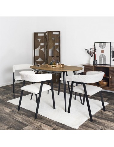 SCOTT - Fauteuil design en velours...