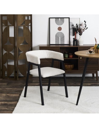 SCOTT - Fauteuil design en velours...