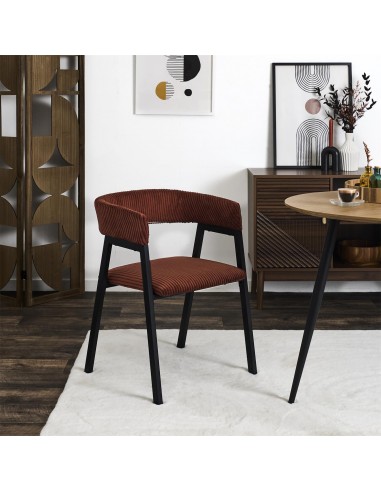 SCOTT - Fauteuil design en velours...