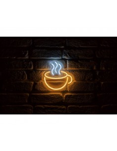 Néon mural USB « Tasse Café...