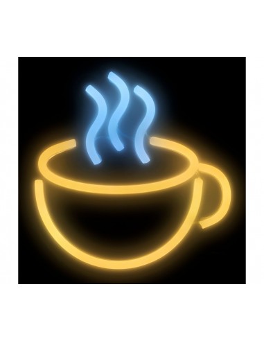 Néon mural USB « Tasse Café » –...