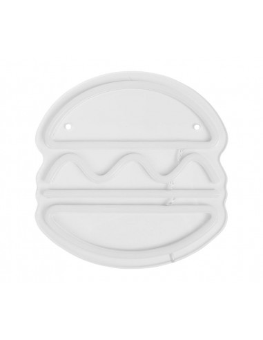 Néon mural USB « Burger » – Jaune,...