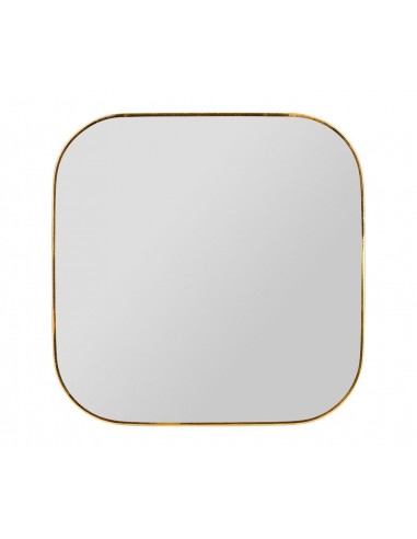 Miroir à poser carré – Métal doré –...